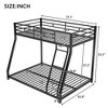 Twin Over Full Metal Floor Bunk Bed for Bedroom - 4 of 4