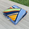 DorisciciArt autumn stripes Outdoor Floor Cushion - Deny Designs - 2 of 2