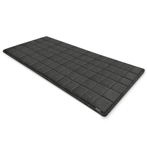 Piccocasa Absorbent Soft Long Washable Non-slip Memory Foam Bath Tub Mat  Floor Runner Rug Black 16 X 47 : Target