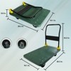 VisioGear Foldable Platform Push Hand Truck Cart, 440 lbs. Weight Capacity for Home, Office, Green, 28.3"*19.1"*32.4" - 3 of 4