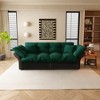 Lycvki 74.8" Queen Pull Out Sofa Bed, 3-in-1 Convertible Sleeper Tufted Sofa with 2 Soft Pillows - 4 of 4
