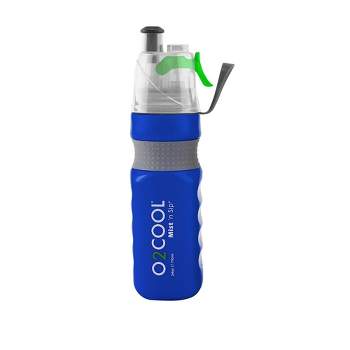 O2COOL Power Flow Grip Band Bottle with Classic Mist 'N Sip Top 24 oz
