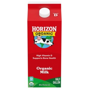 Horizon Organic Whole High Vitamin D Milk - 0.5gal - 1 of 4