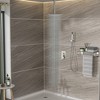 PAGED Modern Dual Shower Head, 16 Inch Ceiling Mount Square Shower System with Rough-in Valve for Bathroom, Shower Room - 2 of 4