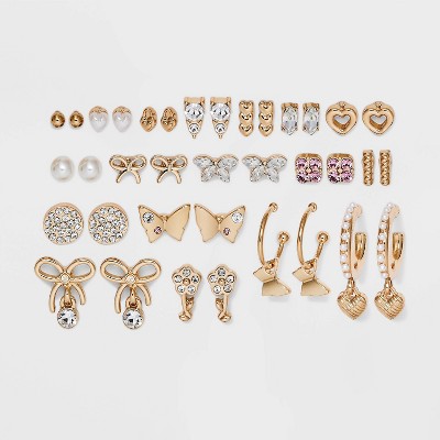 Rose gold shop earrings target