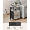 VASAGLE Nightstand with Charging Station, Side Table, End Table - image 4 of 4