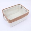 Unique Bargains Fabric Collapsible Storage Organizer Basket with Handles - 3 of 4