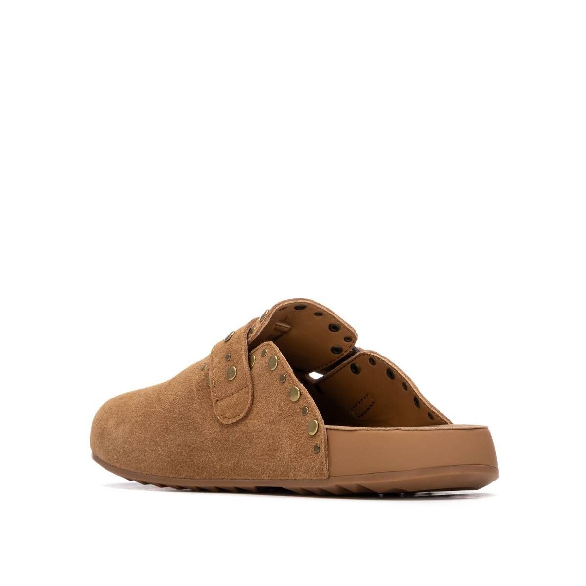 Женские сабо XTI Women's Suede Clog Mule Flats 145121 Camel 8 — фото 3