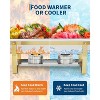 Chafing Dishes Set, 8QT Buffet Servers and Warmers Set with Lid, Rectangular Stainless Steel Food Warmer for Parties Buffet Catering - 4 of 4