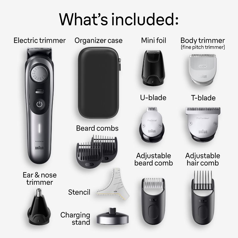 Braun Series 9 9440 All-In-One Style Kit 13-in-1 Grooming Kit with Beard Trimmer - 13ct, 2 of 10