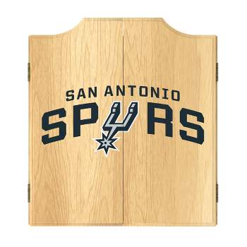 San Antonio Spurs Logo Dart Board Cabinet Set