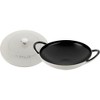 Staub Cast Iron 2-qt Wok With Cast Iron Lid - White Truffle - 3 of 3