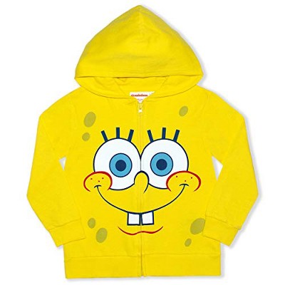 Nickelodeon Boy's SpongeBob SquarePants Character Hoodie Jacket for Kids