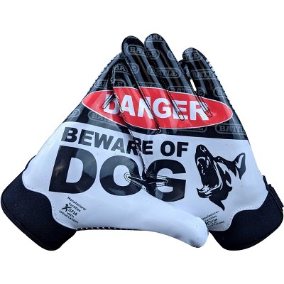 Battle Sports Beware of Dog Doom 1.0 Adult Football Receiver Gloves