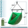 Sorbus Hanging Outdoor Camping Cacoon Chair - Collapsible and Lightweight Swings - Swinging Rocker Chairs for Camp, Travel, Hiking, Tent, or Porch - 2 of 4