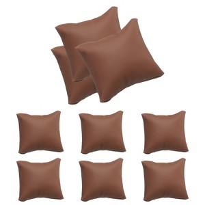 Unique Bargains Jewelry Storage Display PU Leather Watch Bracelet Pillows 3.5"x3.1" 12 Pcs - 1 of 4