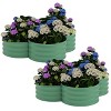 TROPOW 2-Pack Galvanized Raised Garden Bed, Outdoor Planter Box with Open Base for Herbs, Veggies & Flowers - 3 of 4