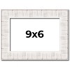 PosterPalooza | Photo Size Sculpted White Picture Frame - UV Acrylic, Foam Board Backing, Hanging Hardware - 2 of 4