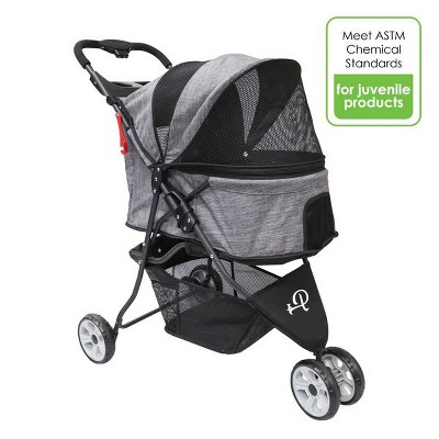 Petique Glacier Spacious & Cozy Pet Stroller Perfect For Dogs Cats Bunnies & Other Animals