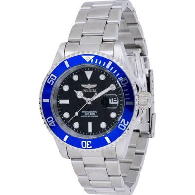 Invicta 43502 Men's Pro Diver Black Dial Silver Bracelet Watch