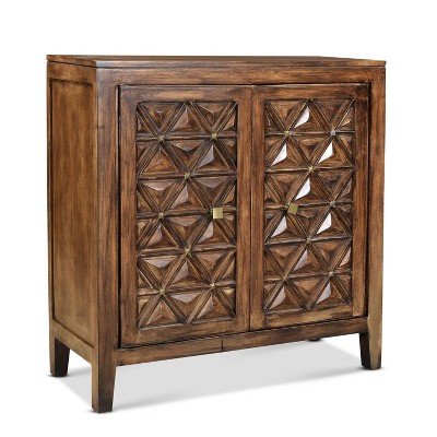 Regent Accent Cabinet Dark Brown - Steve Silver Co.