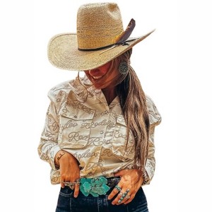 Women's Rode Ride Button Down Shirt - L&B Creations - 1 of 3