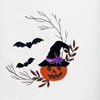 Linum Home Textiles PUMPKIN HEAD Embroidered Luxury 100 Percent Turkish Cotton Hand Towels (Set of 2) - 3 of 3