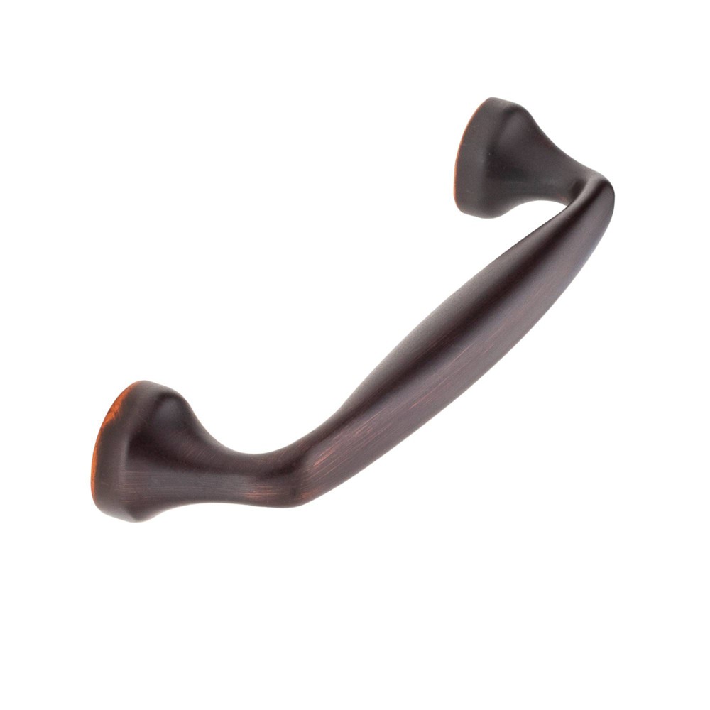 Sumner Street Home Hardware 10pk 4-1/4" Mason Pulls Oil Rubbed Bronze: Zinc Cabinet Knobs, 4.25 in Center, Brown Finish