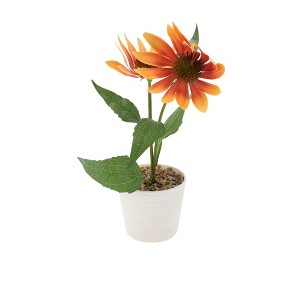 Unique Bargains Artificial Plants Double Pinecone Chrysanthemum Tabletop Arrangement Plastic 3.54"x3.54"x10.63" 1 Pcs - 1 of 4