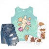 The Juniper Shop SmileyWorld Checkered Lightning Floral Youth Tank Top - 2 of 4
