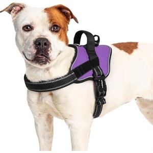 rabbitgoo Dog Harness for Large , , Reflective, Adjustable Pet Harness with Molle for Walking, Training, Purple, L - 1 of 1