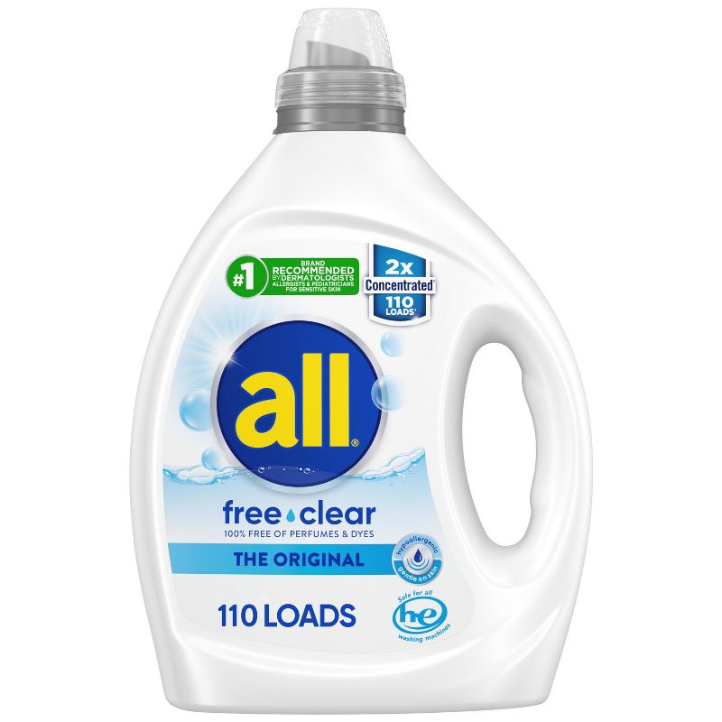 All Free Clear Liquid Concentrated Laundry Concentrated Detergent, 1 of 14