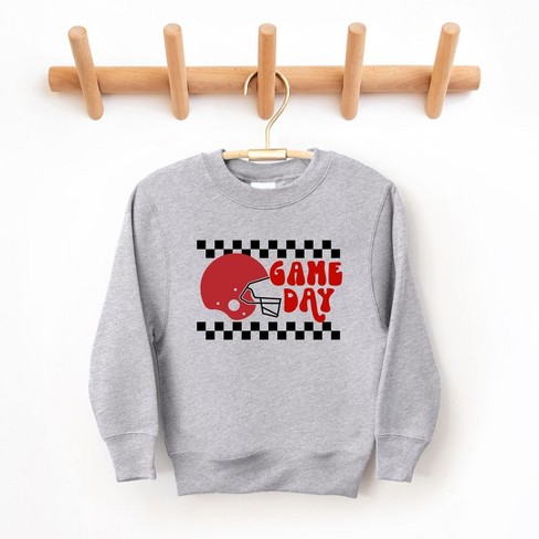 The Juniper Shop Game Day Checkered Youth Graphic Sweatshirt - image 1 of 2