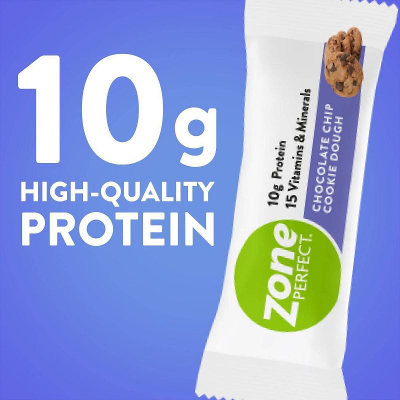 ZonePerfect Protein Bar Chocolate Chip Cookie Dough - 10 ct/15.8oz, 4 of 9