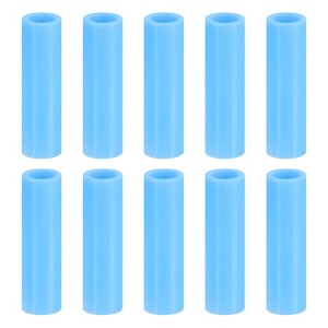 Unique Bargains Silicone Removable Soft Flexible Reusable Straws Tips 10 Pcs - 1 of 4