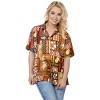 LA LEELA Button Down Shirt Floral Summer Beach Party Colorful Shirt Hawaiian Blouse Short Sleeve Vacation Dress Tee Shirts - 4 of 4