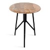 Kate and Laurel Pallson Round Wood Side Table, 18x18x22, Natural - 3 of 4