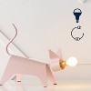 11.75" Penelope Modern Industrial Iron Feline Kids' Lamp (Includes LED Light Bulb) Pink - JONATHAN Y - 3 of 4