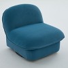 Gulches 360  Swivel Accent Chair (Blue), Velvet Fabric Upholstery with Metal Base for Living Room Bedroom Office - 4 of 4
