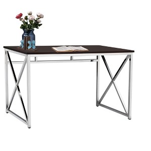 PAGED Modern Writing Desk Home Office Desks with Chrome Legs, Computer Desk for Living Room, Study - 1 of 4
