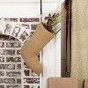 Festive Natural Burlap Stocking 11x15 VHC Brands - 3 of 3