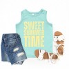 The Juniper Shop Sweet Summer Time Block Distressed Youth Tank Top - 2 of 4