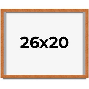 PosterPalooza | Modernist Brown Picture Frame - UV Acrylic, Backing Board, Hanging Hardware Included - 1 of 4