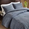 Sapphtopaz 3 Pcs Twill Washed Comforter Set Cozy Cotton Bedding Set, All-Season Quilt Set Duvet Set, Machine Washable - 2 of 4