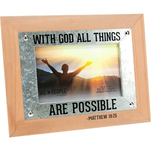 Pavilion Gift Company - Jesus Lovin' People - 9.5" x 7.5" Frame (Holds 6" x 4" Photo) - Single Image Frames - 1 of 4