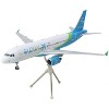Airbus A320 Commercial Aircraft White with Blue and Green Tail "Gemini 200" Series 1/200 Diecast Model Airplane by GeminiJets - 2 of 3
