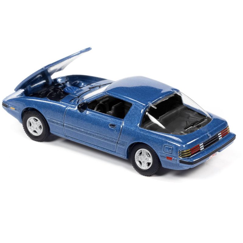 1982 Mazda RX-7 Blue Met. & 1981 Datsun 280ZX Orange Mist "Import Heat" 2 pc Set 1/64 Diecast Model Cars by Johnny Lightning, 3 of 7