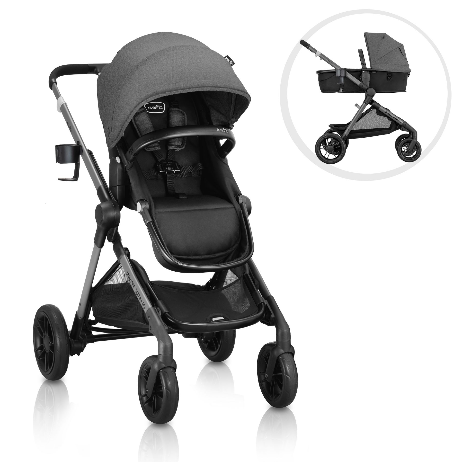 Evenflo Pivot Xpand Modular Stroller - Sabino Gray