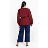 Women's Plus Size Aubree Shirt - cabernet | CITY CHIC - 3 of 4