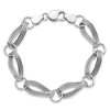 Black Bow Jewelry Sterling Silver 11mm Twisted Oval & Circle Link Chain Bracelet, 8.5 In - 4 of 4